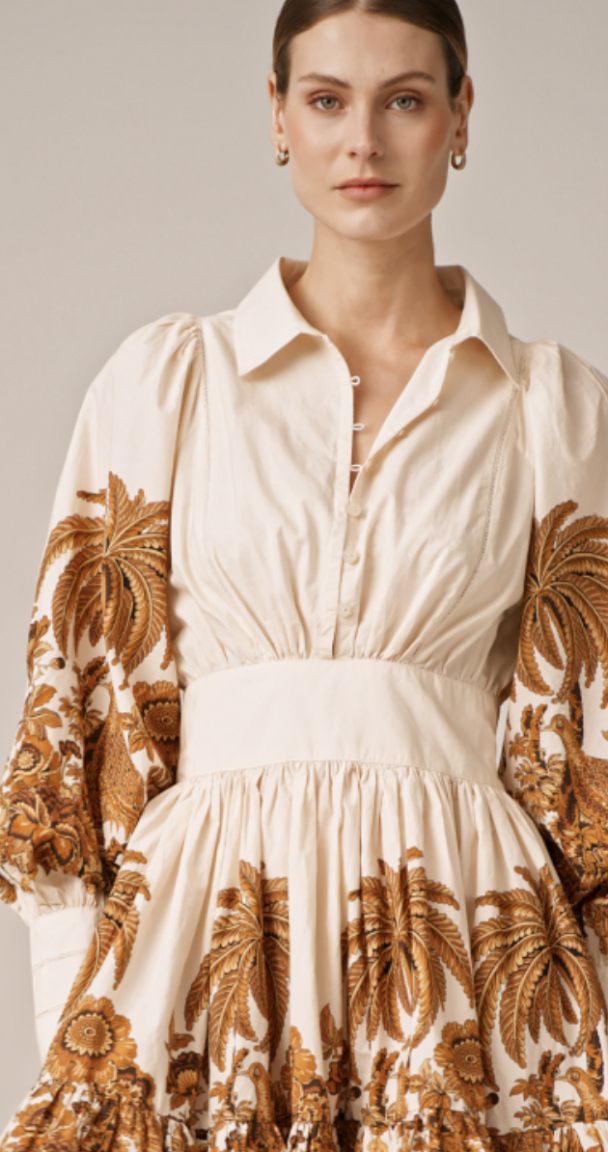 Poplin Mini Dress - Palm Springs - Image 4
