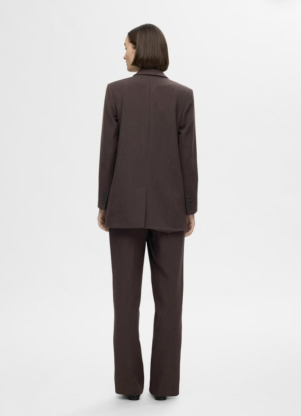 Rita Relaxed Blazer - Coffee Bean  - Image 2