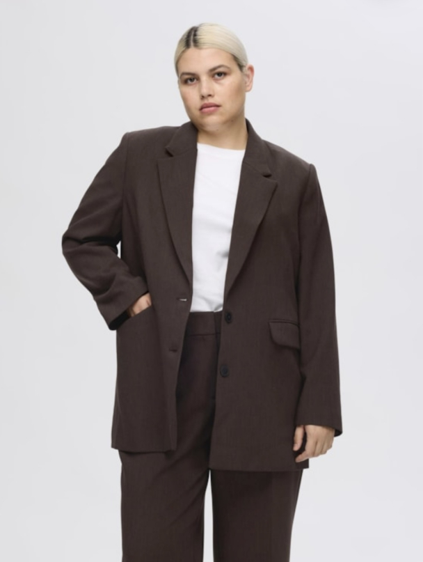 Rita Relaxed Blazer - Coffee Bean  - Image 4