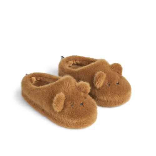 Liewood | Aviaja Bear Slippers - Golden Caramel