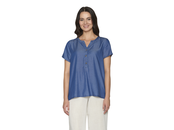 Blouse Blue lyocell BTX