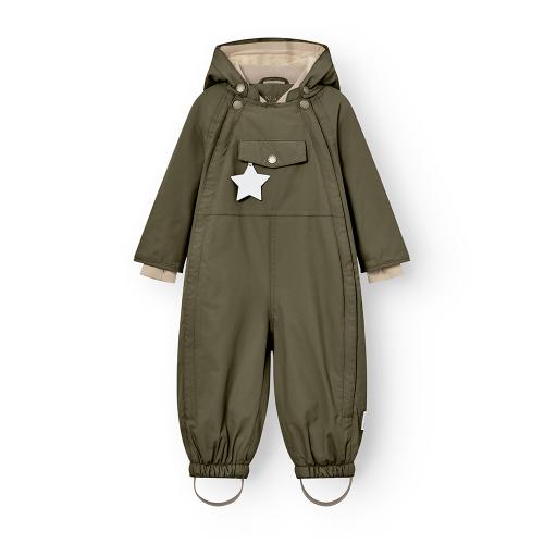 MINI A TURE | MATWISTI Vinterdress Fleece - Olive Night