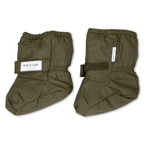 MINI A TURE | MATWINN Vintersokk Fleece - Olive Night