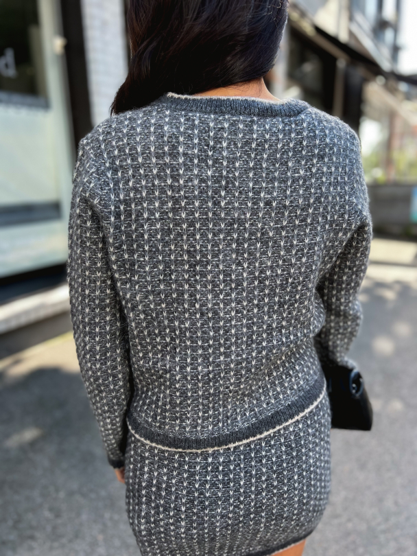 Sine Knit Cardigan - Volcanic Ash  - Image 6