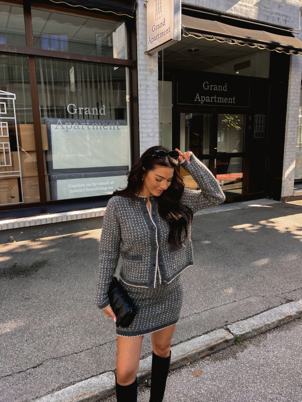 Sine Knit Cardigan - Volcanic Ash  - Image 7