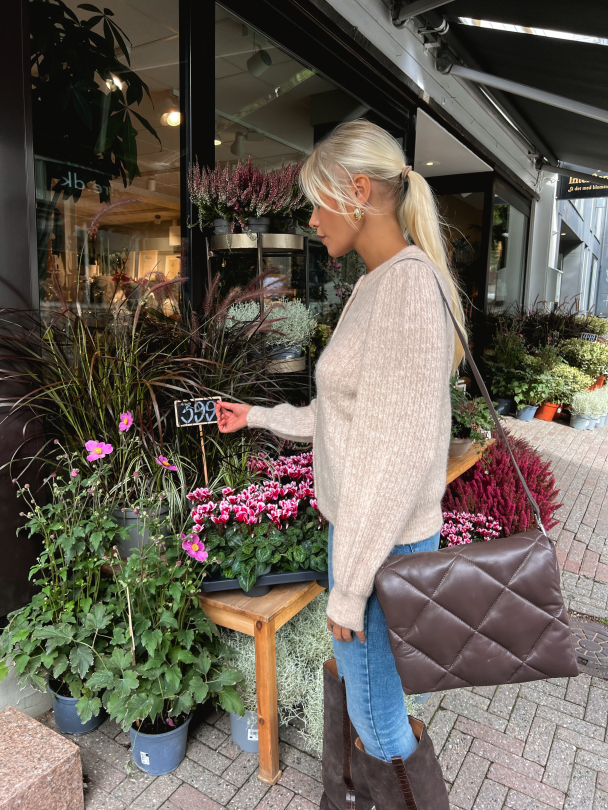 Lulu Structure Knit Cardigan - Birch - Image 7