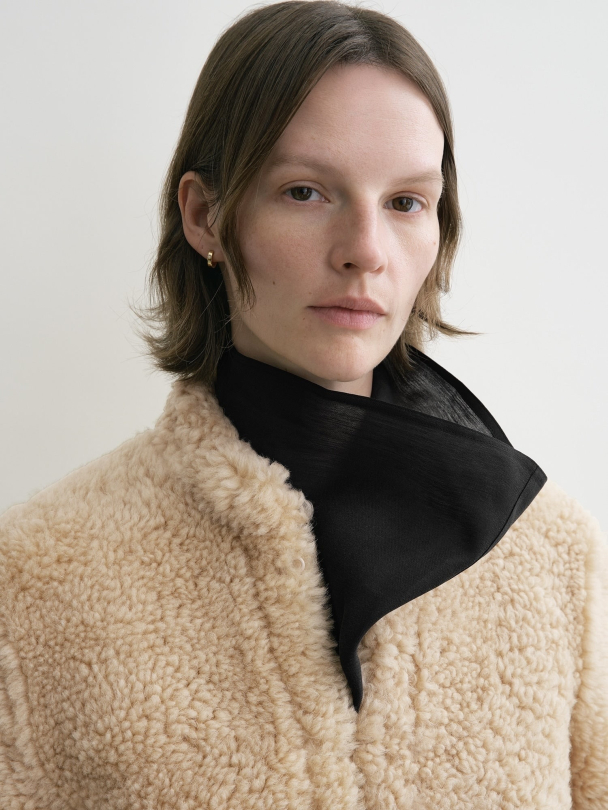 Cinched Shearling Jacket - Image 6