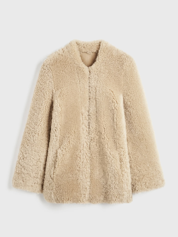 Cinched Shearling Jacket - Image 7
