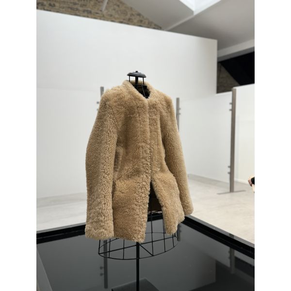 Cinched Shearling Jacket