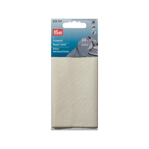 Prym Reparasjonsstoff Bomull – 12x45cm – Krem