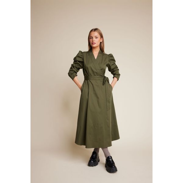 Scarlett Solid 24 Dress - Army