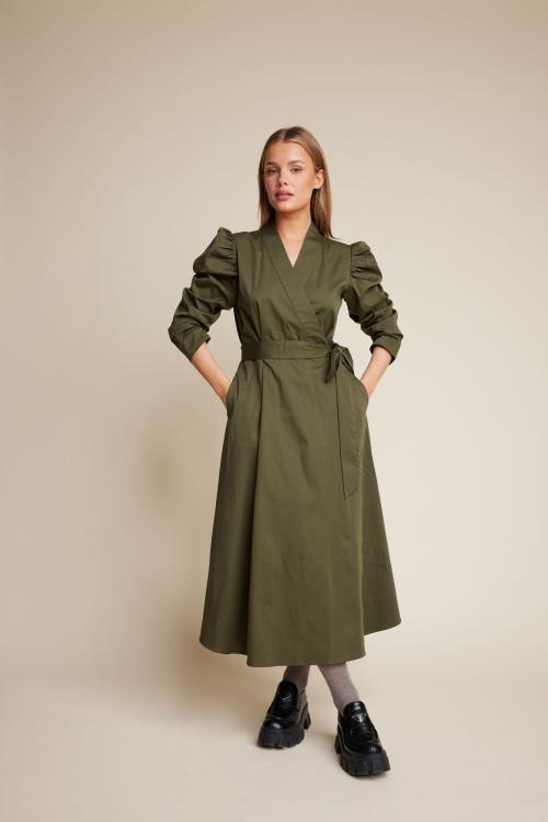 Scarlett Solid 24 Dress - Army