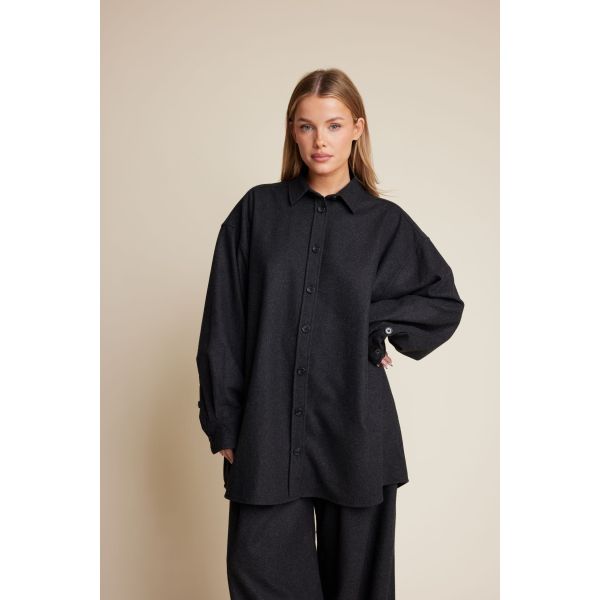 Stella Wool Shirt - Antracite