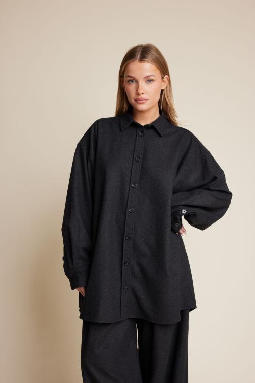 Stella Wool Shirt - Antracite