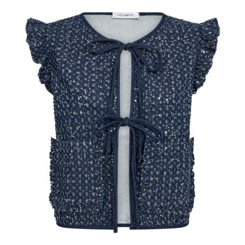 SequinCC Denim Vest|Vest med paljetter fra Co´Couture