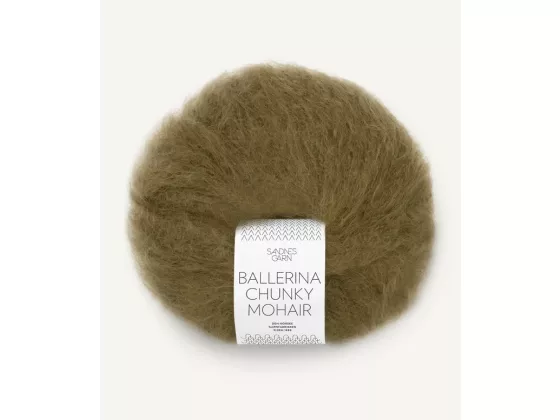 Ballerina chunky Mohair Dark Olive'