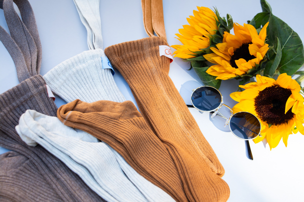 Hippy Footed Tights - Amber - Image 2