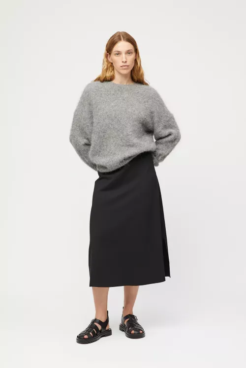 RENATA JET BLACK SKIRT