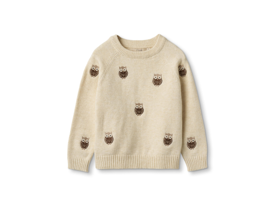 Alon Owl Pullover, Sandshell - Fliink