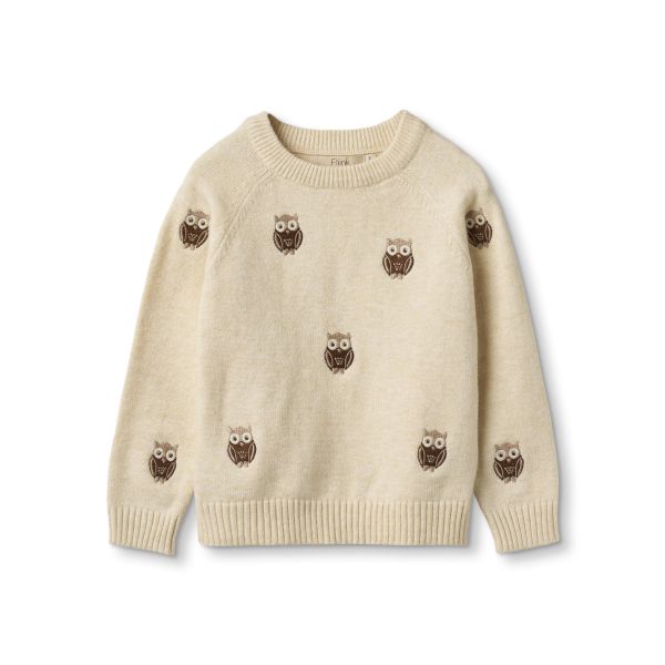 Alon Owl Pullover, Sandshell - Fliink