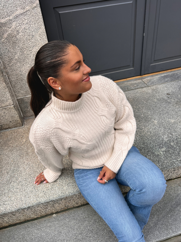 Wool Turtleneck - Off White  - Image 1