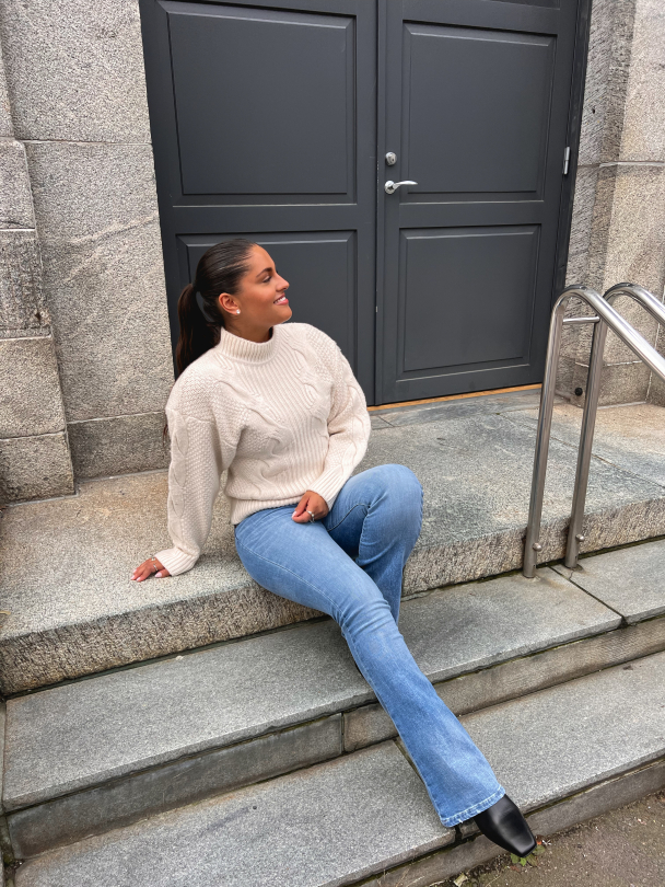 Wool Turtleneck - Off White  - Image 6
