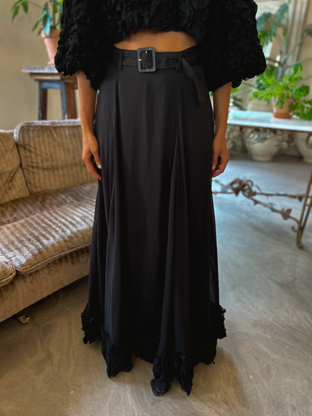 Organza Frilly Skirt - Black  - Image 1