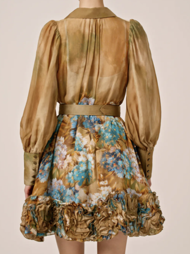 Organza Mini Dress - Forest Flower  - Image 4