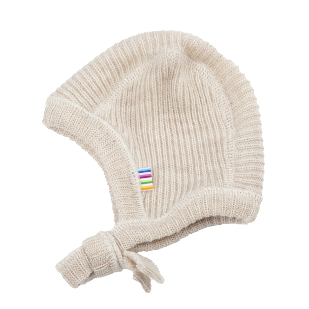 Hjelmlue Ull Rib - Creme Melange