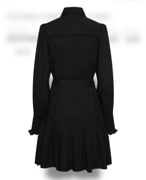 Tilera Shirt Dress - Black - Image 2