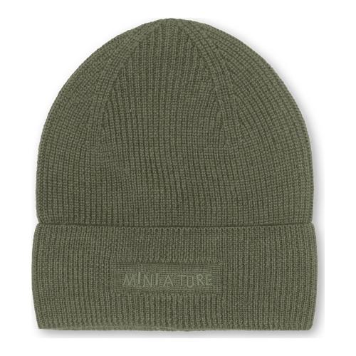 MINI A TURE - MATBOJE WOOL BEANIE OLIVE NIGHT