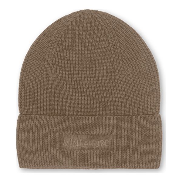 MINI A TURE - MATBOJE WOOL BEANIE MOREL GREY