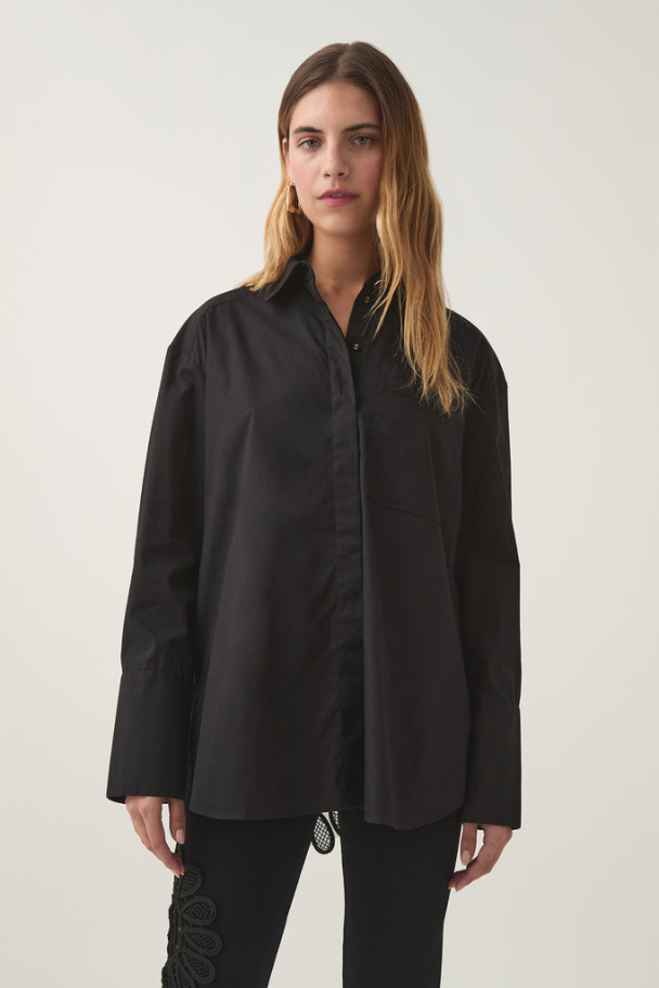 Motion Geometric Circle Shirt - Black  - Image 2