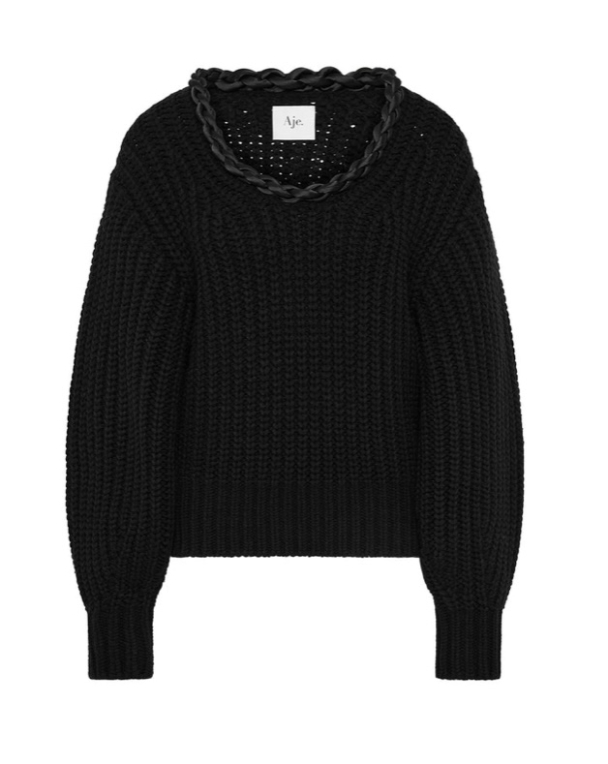 Entwined Oversized Knit- Black  - Image 2