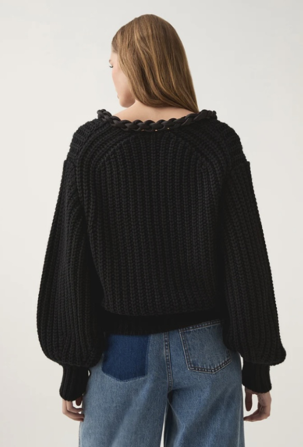 Entwined Oversized Knit- Black  - Image 3