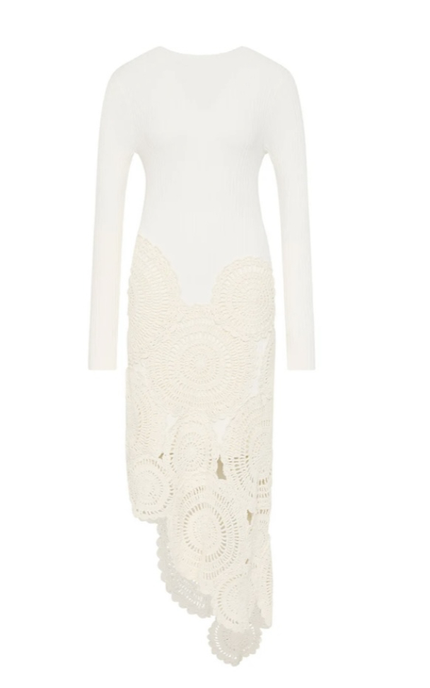Mosaic Crochet Midi Dress - Image 2