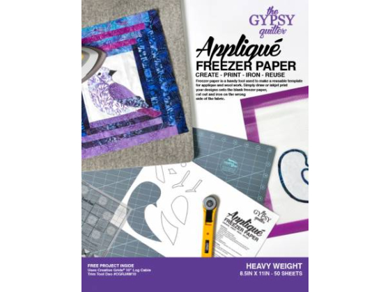  TGQFP811H Gypsy Quilter Freezer Paper 8 1/2in x 11in Heavy Weight 50ct # 