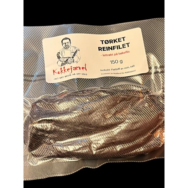 Tørket reinfilet LETTRØKT 150 g
