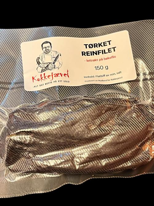 Tørket reinfilet LETTRØKT 150 g
