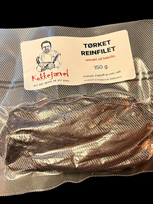 Tørket reinfilet 150 g