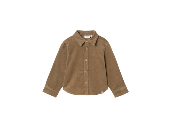 Robert Cord Shirt, Sepia Tint - Lil' Atelier