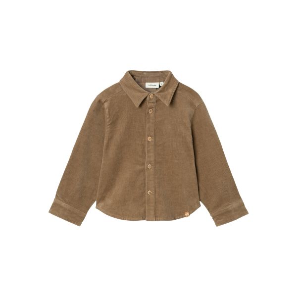 Robert Cord Shirt, Sepia Tint - Lil' Atelier