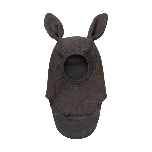 Balaclava Ears Wool - Dark Brown Melange - Image 1