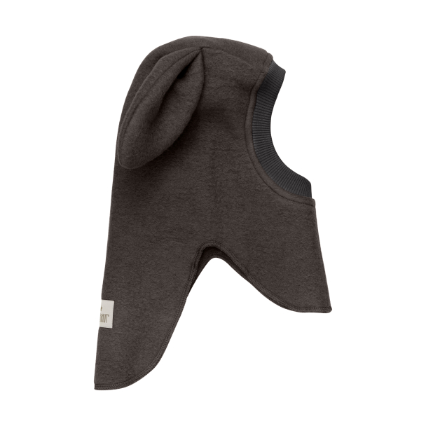 Balaclava Ears Wool - Dark Brown Melange - Image 2