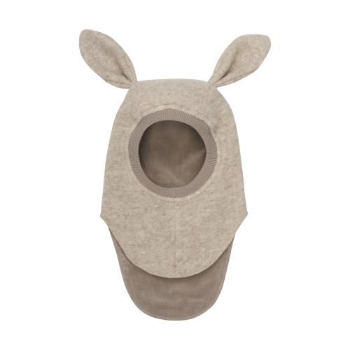 HUTTEliHUT - BALACLAVA BUNNY WOOL CAMEL MELANGE