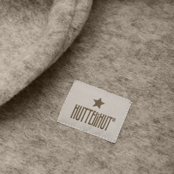 Balaclava Ears Wool - Camel Melange - Image 3