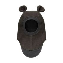 Balaclava Ears Wool - Dark Brown Melange