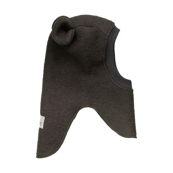 Balaclava Ears Wool - Dark Brown Melange - Image 2