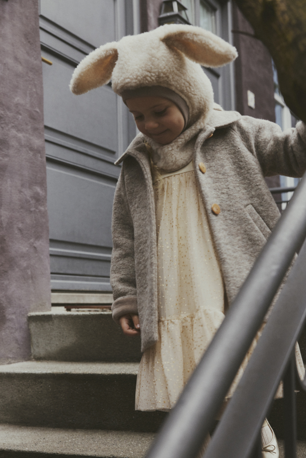 Coat Wool - Camel Melange - Image 5