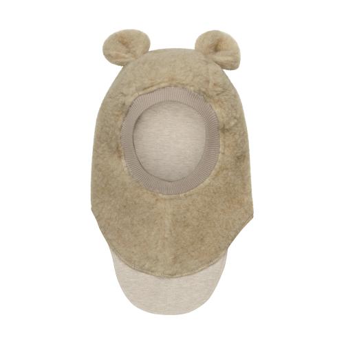 HUTTEliHUT - BALACLAVA WOOL TEDDY COBBLESTONE